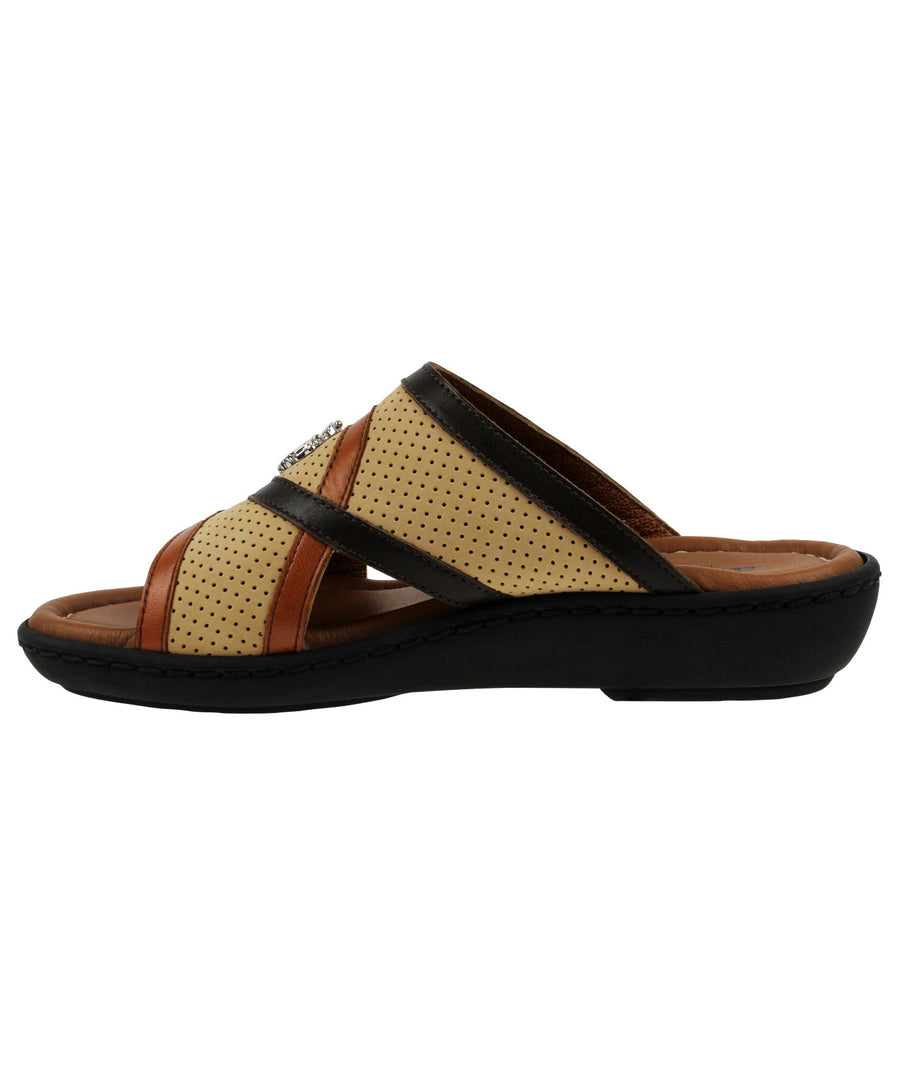 A. TESTONI  Performance Nabuk & Napa Leather Sandals 125AT10S1475