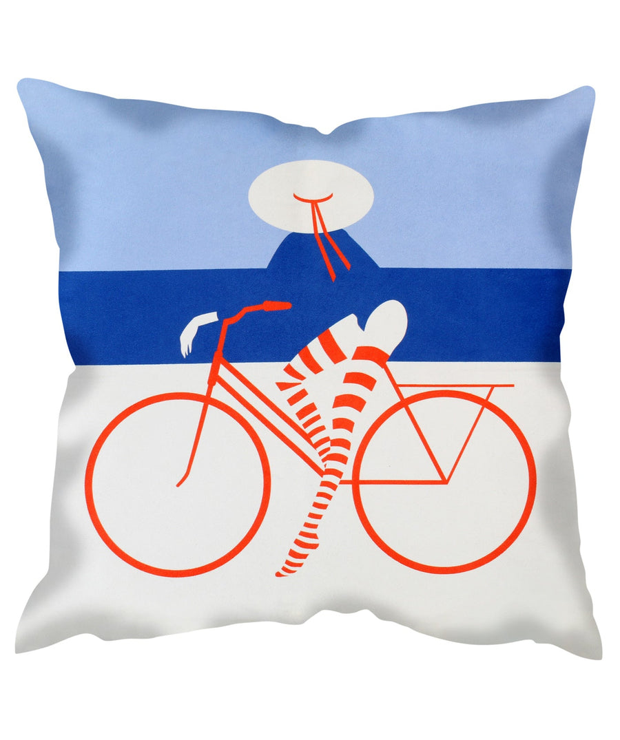 WE LOVE CUSHIONS  Girl On A Bike Cushion Cover 461WLCGIRLONABIKE